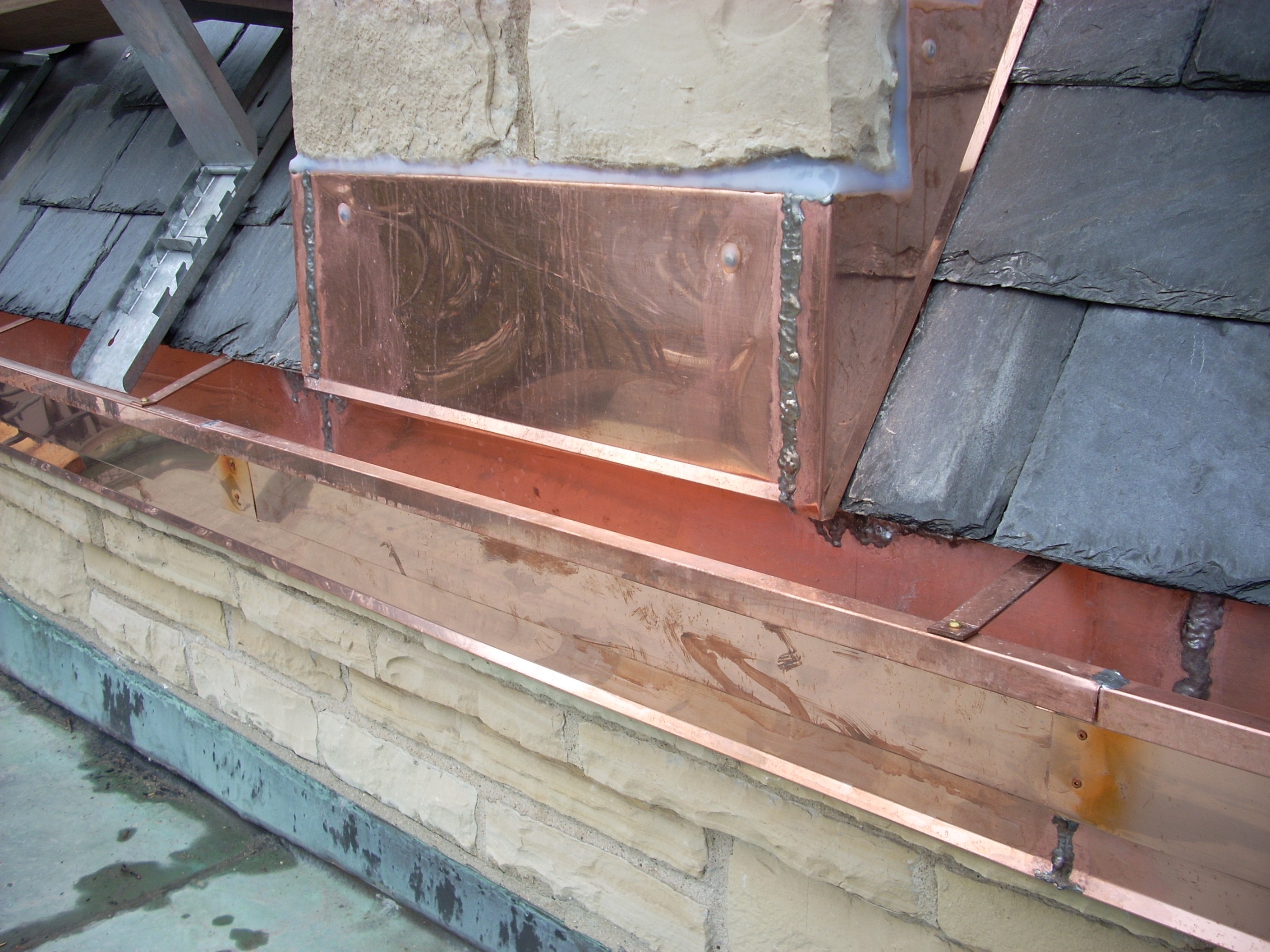 Copper Gutter Installation Oak Park IL