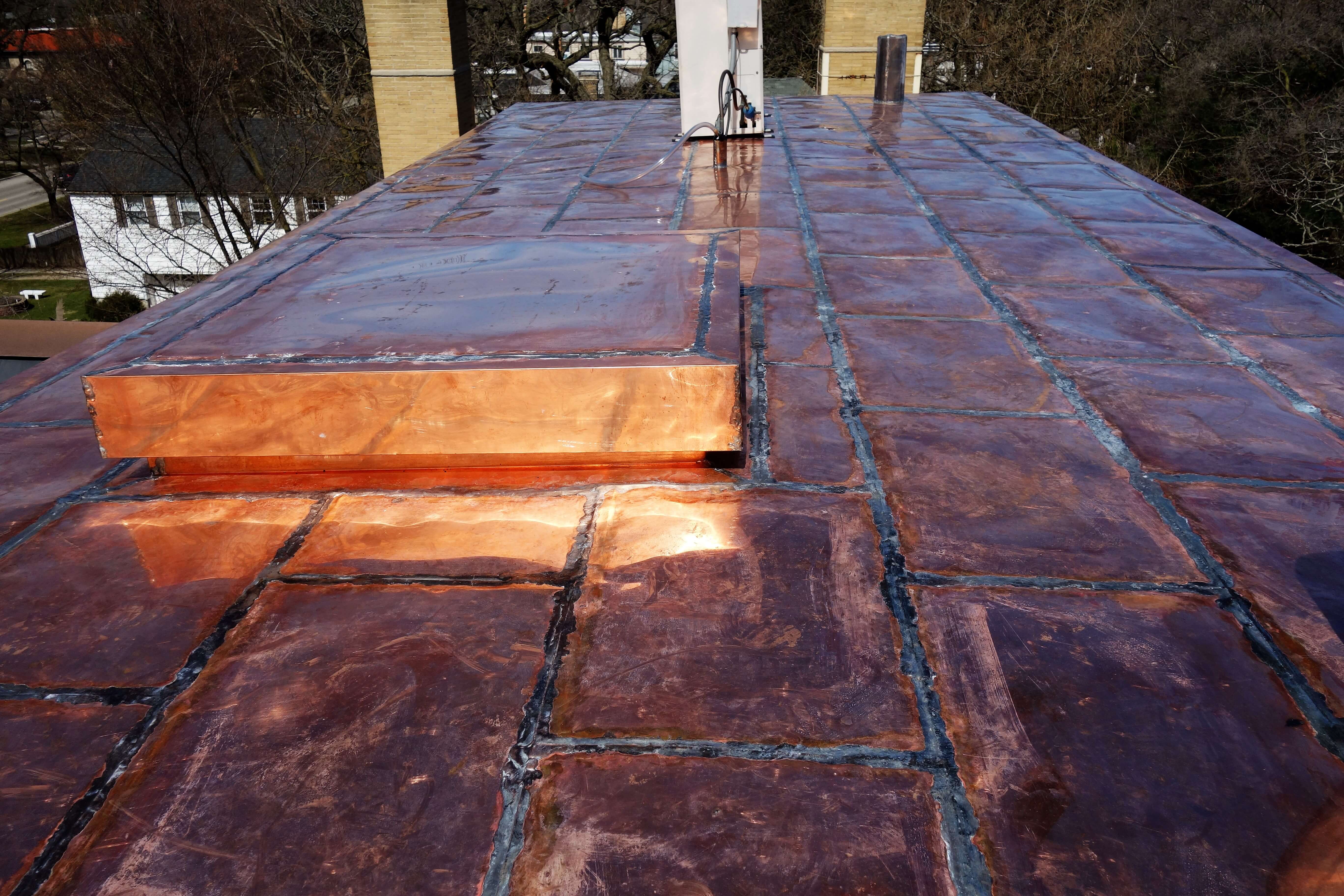 New Copper Flat Roof