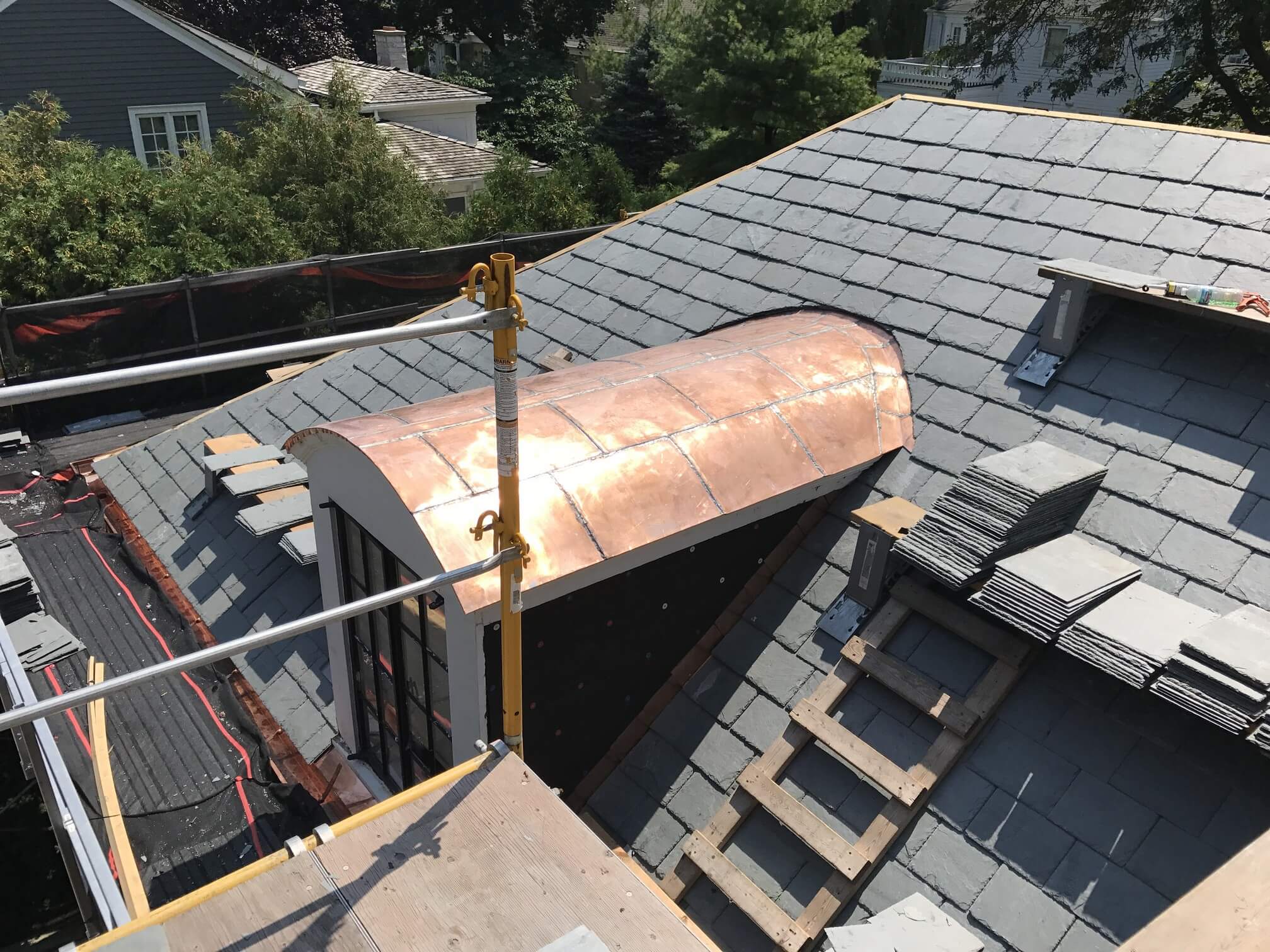 Copper Panel Roof for Dormer