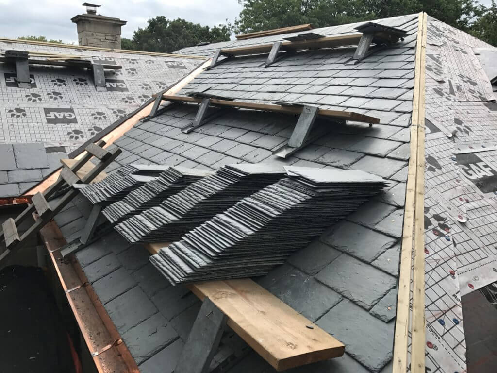 Jack & Plank for Old Slate Roof replacement