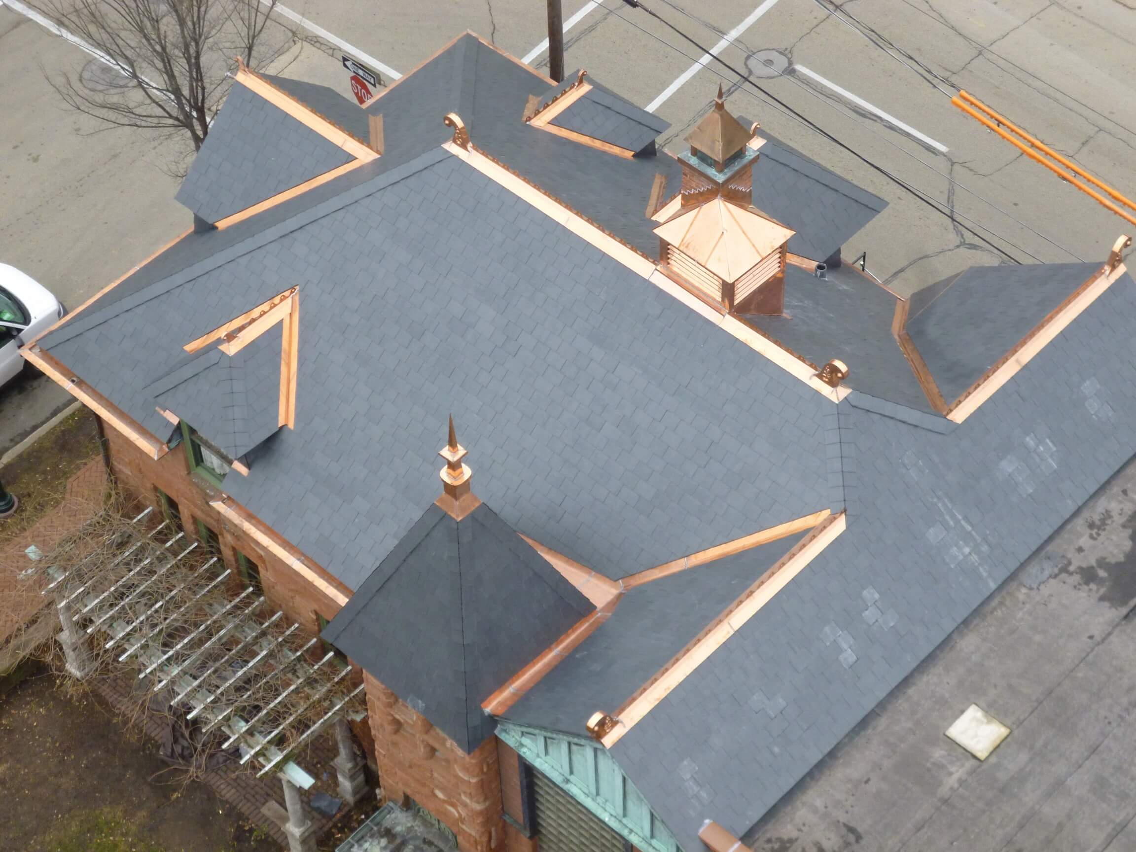 Barn Area Slate Copper Roof