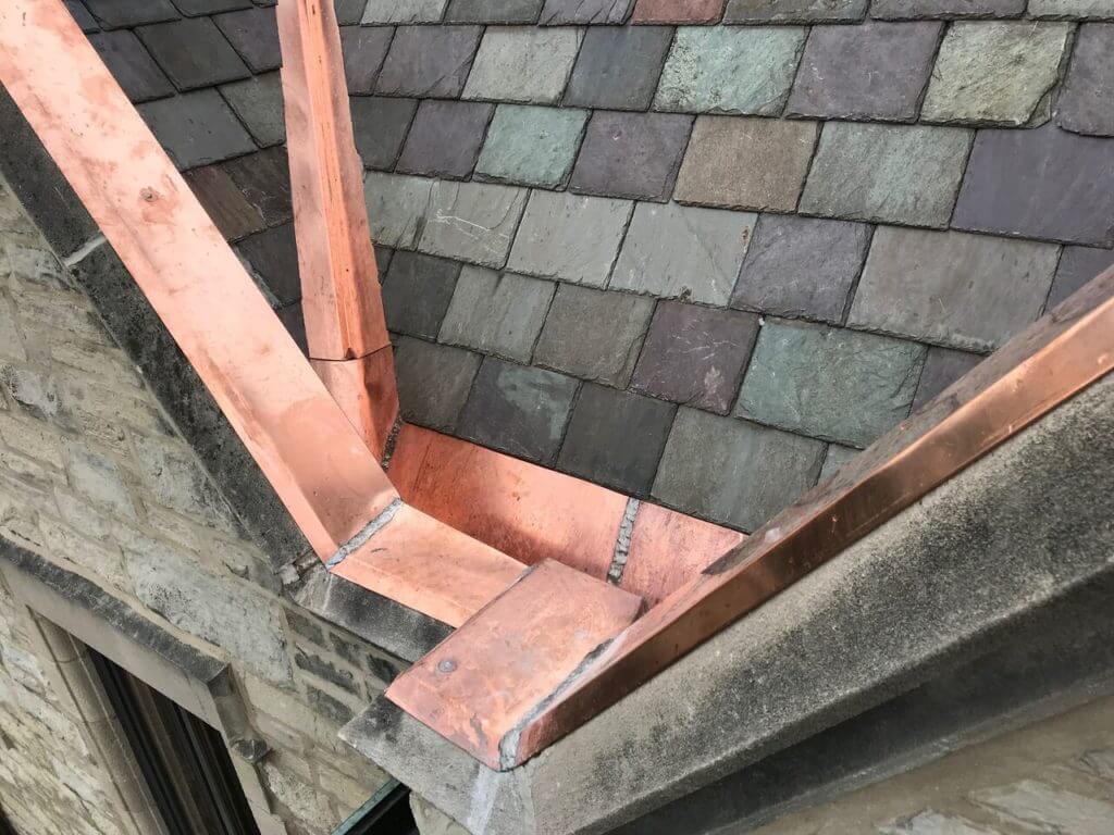 Wilmette Cooper Gutter and Vermont Slate Roof