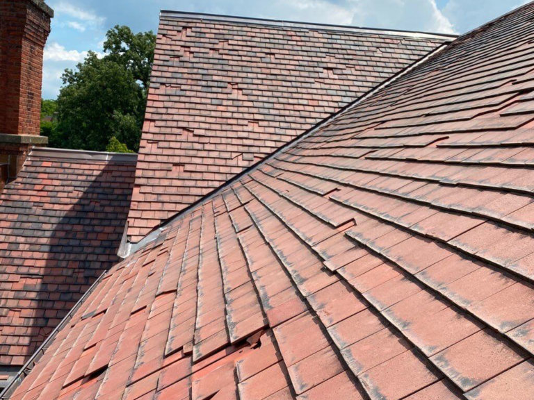 Evanston home gets new Tile Slab Roof | Ryan Restorations