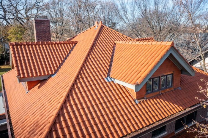 Evanston Ludowici Spanish Style Tile Roof Four Dormer Well