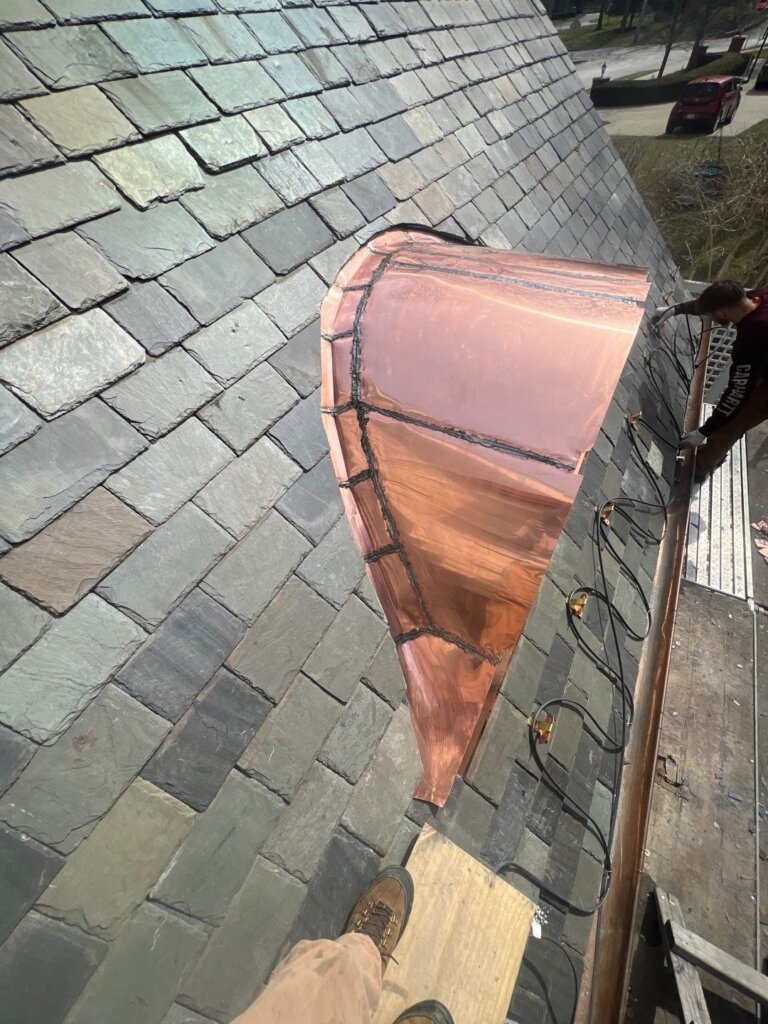 Roof Repair for Copper Dormer in Hinsdale neighboring Glen Ellyn